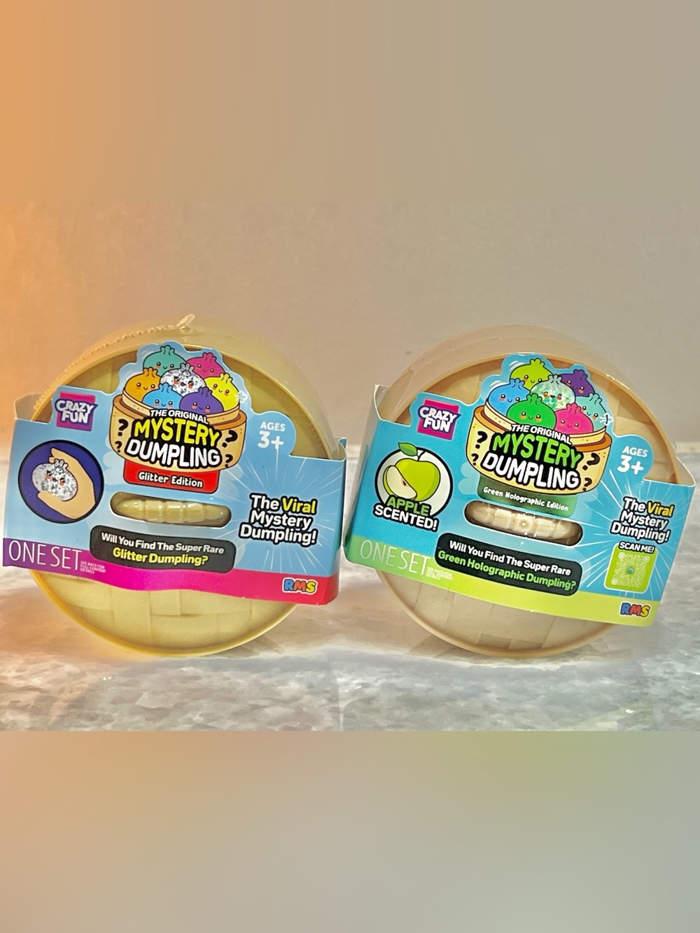 RMS Original Mystery Dumpling BUNDLE - Green Holographic Apple Scented/ Glitter